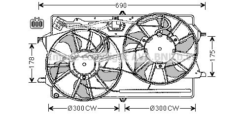 AVA QUALITY COOLING Ventilaator,mootorijahutus FD7505
